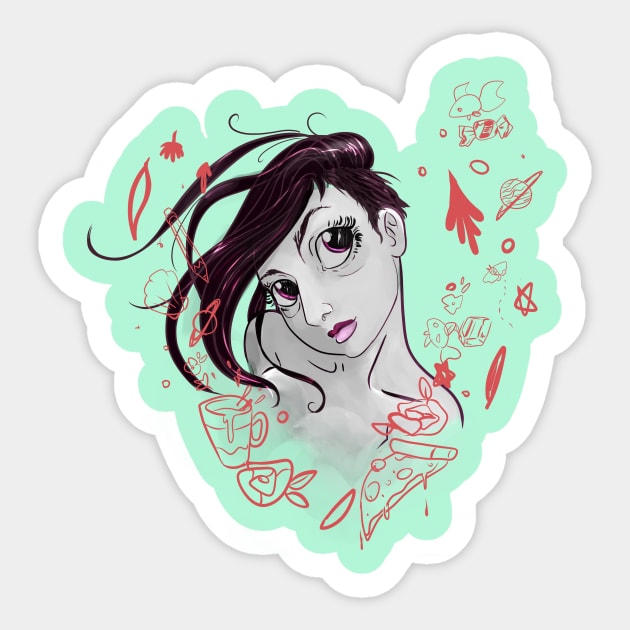 Portrait Sticker by BloodgerBuffonn